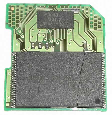 Gebrochener SD-Chip